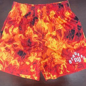 Bravest Studios Inferno Flame Red/Orange Shorts Size Medium Brand New wit…